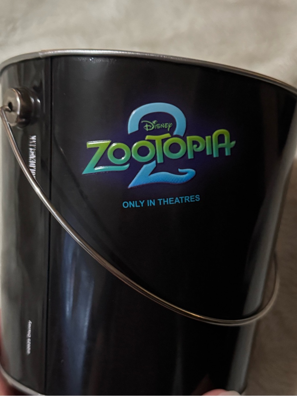 Disney Zootopia 2 Black Promotional Popcorn Bucket